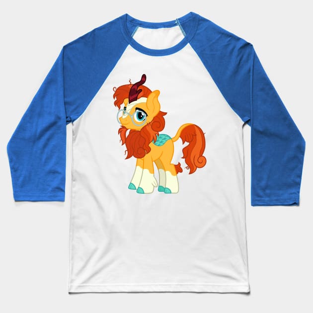 Kirin Sunburst Baseball T-Shirt by CloudyGlow